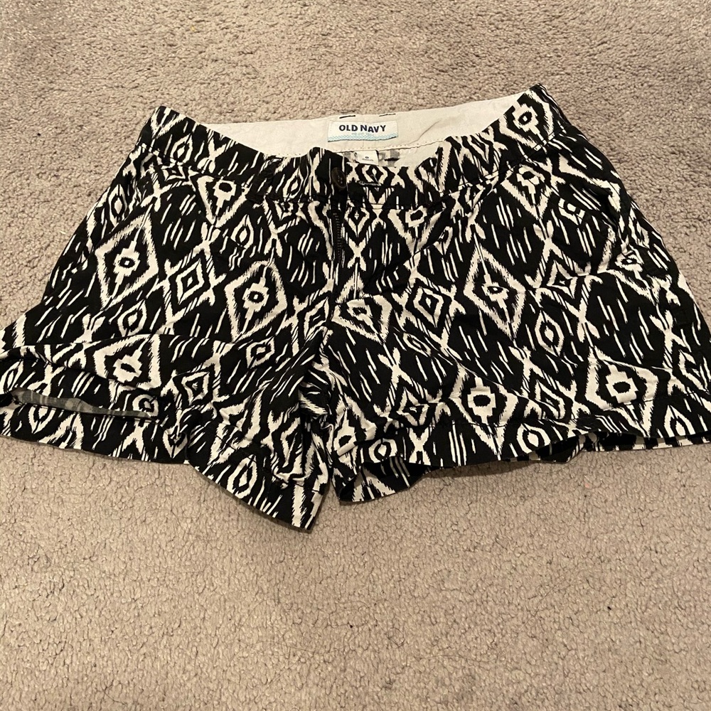 Black and Cream shorts